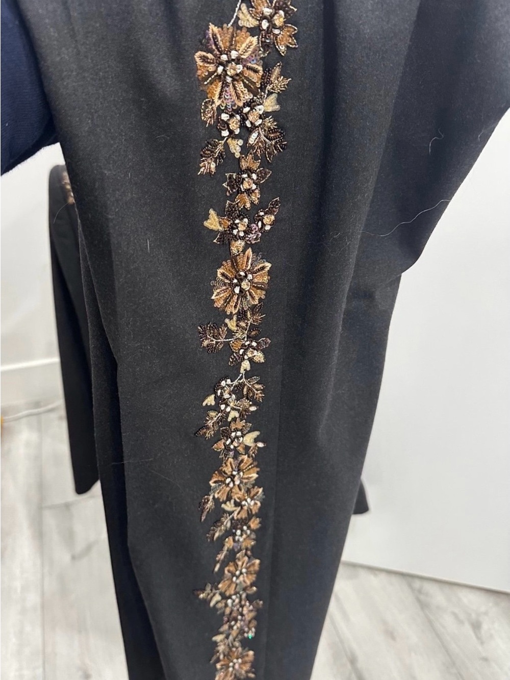 Vintage Escada Sequined Wool suit. Jacket and pants - Picture 6 of 10